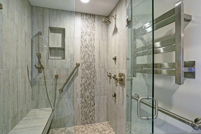 Open-Plan Shower Area with Niche Storage